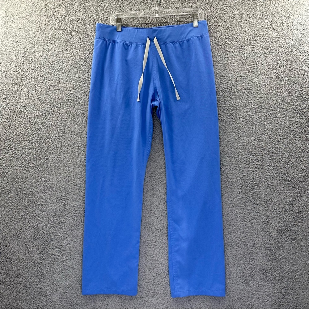 Figs Livingston Basic Scrub Pants Ceil Blue Women's Medium x 30